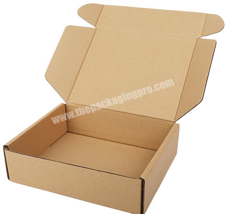 Custom double sided color printing corrugated shoes and clothes folding box mailbox box
