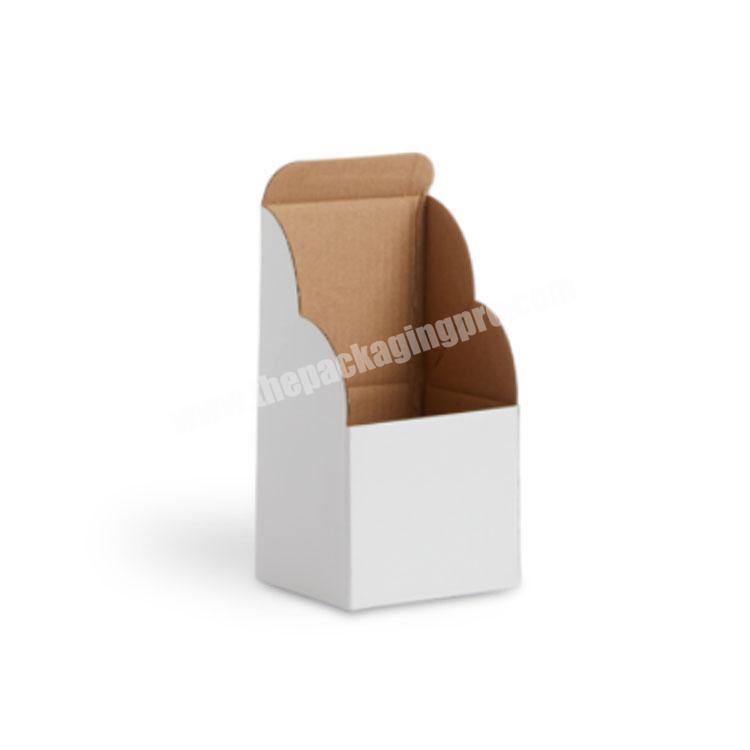 Custom eco friendly cardboard small kraft white paper packaging box with lid