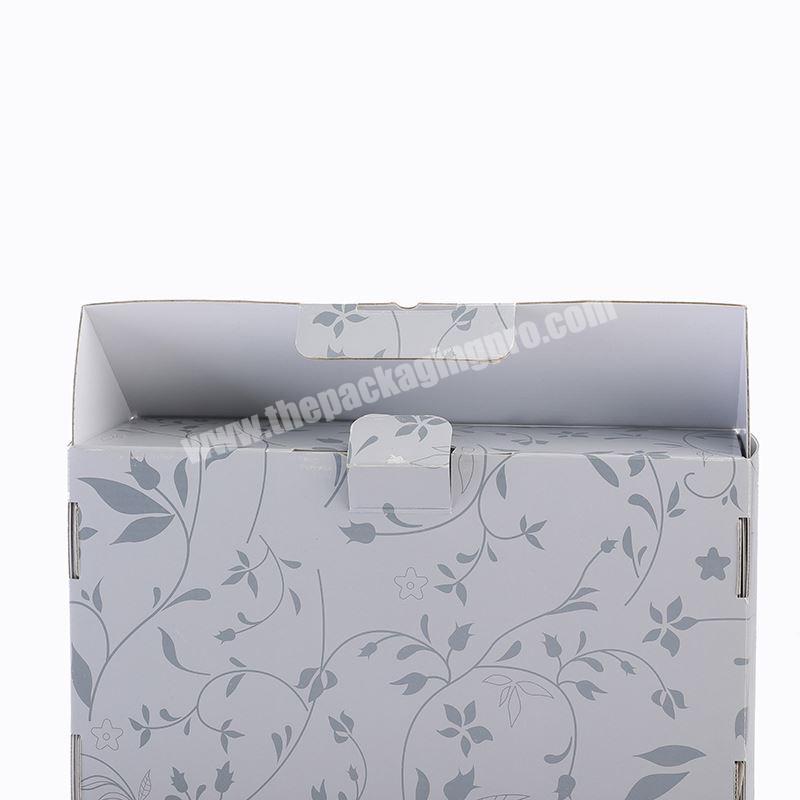 Custom egg storage packing folding boxes corrugated shipping box with interlayer