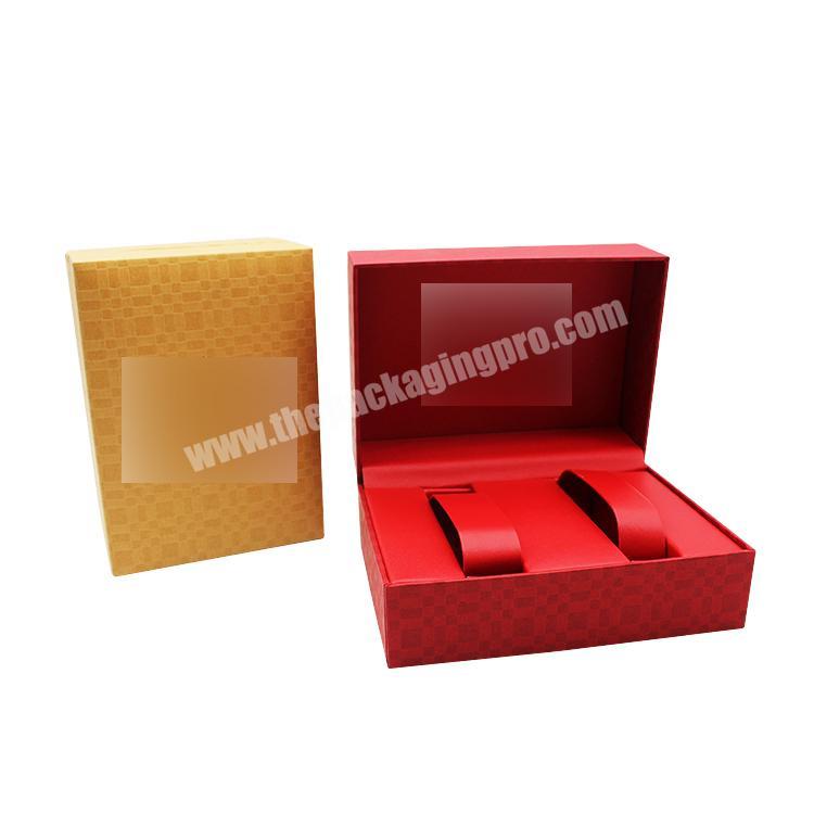 Custom empty watch cosmetic gift case atrovirens luxury colored plastic box