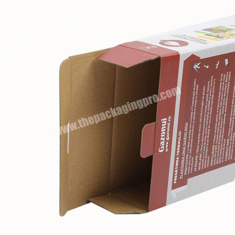 Custom high end white corrugated paper 6 beer bottle packaging display box