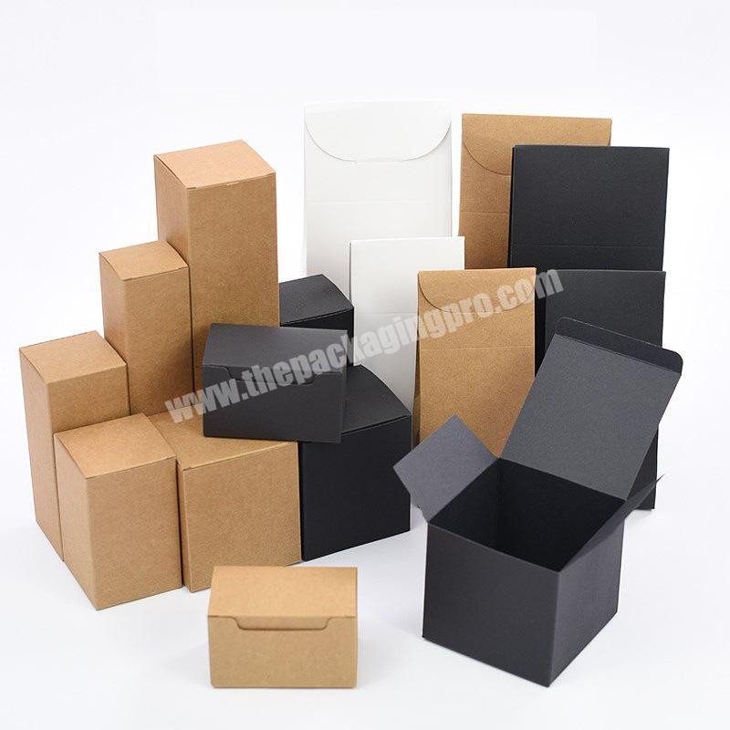 Custom kraft black small empty folding 300 gsm cheap Paper cardboard Pen perfume Packaging lipstick gift soap pencil Box Stock