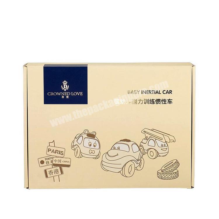 Custom logo children paper gift cardboard box corrugated kids toys packaging boxes with pvc window