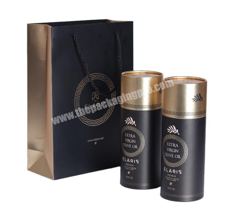 Custom logo luxury black boutique shopping paper gift packaging retail bags with logos and ribbon handles