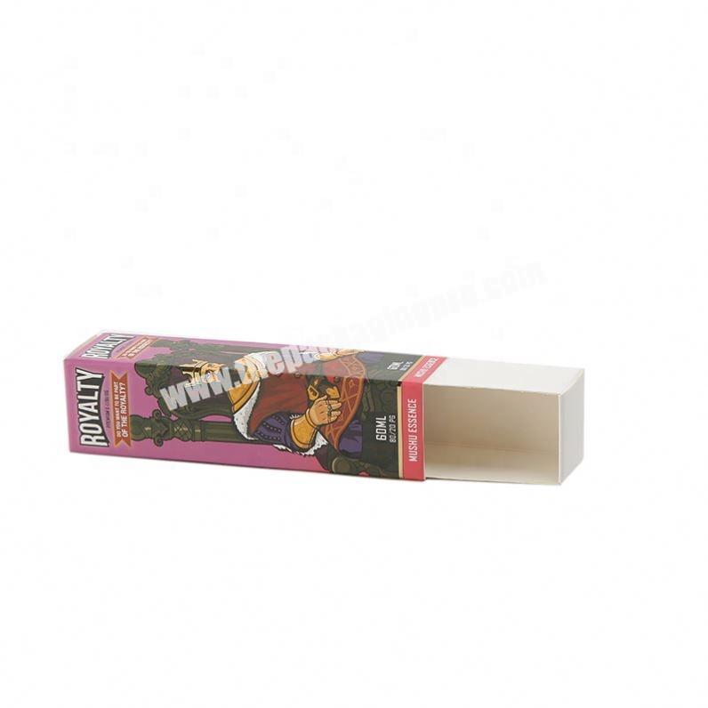 High grade custom cosmetics folding art paper luxury packaging box reverse UV printing with hot stamping