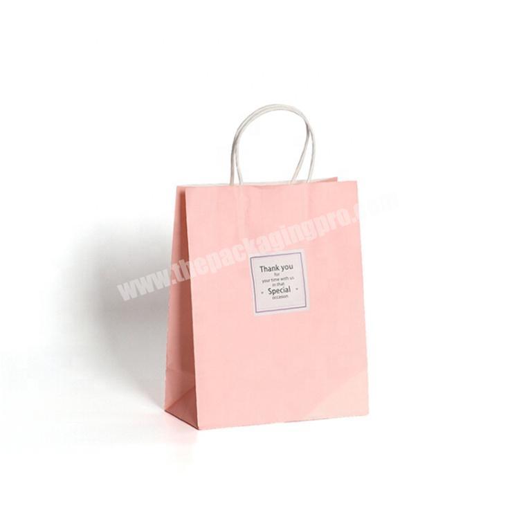 Custom logo print fancy paper bag for gift