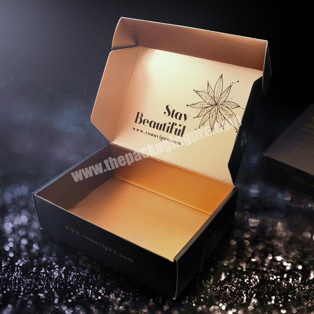 Custom logo printed beauty cosmetic makeup up packaging shipping boxes pr box for makeup