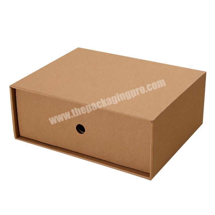 Custom logo printed cardboard drawer style packaging gift box