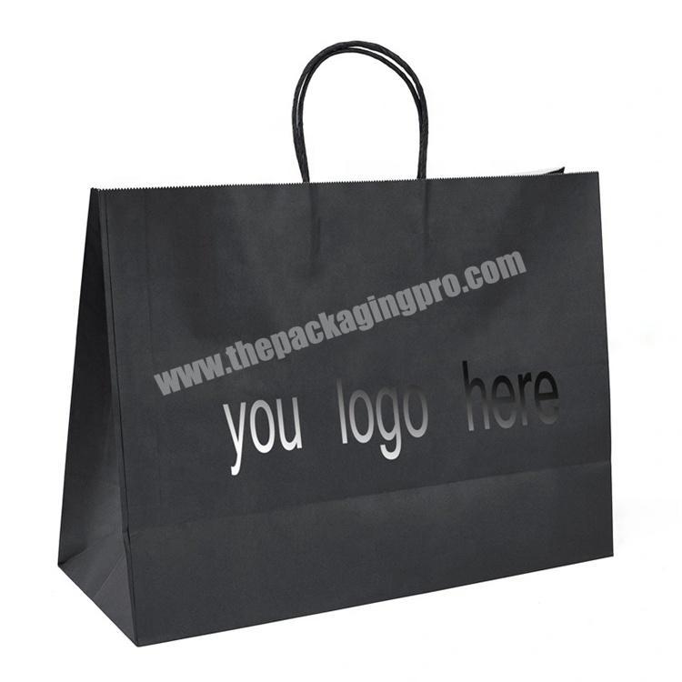 Custom logo printed large paper retail bag for shopping