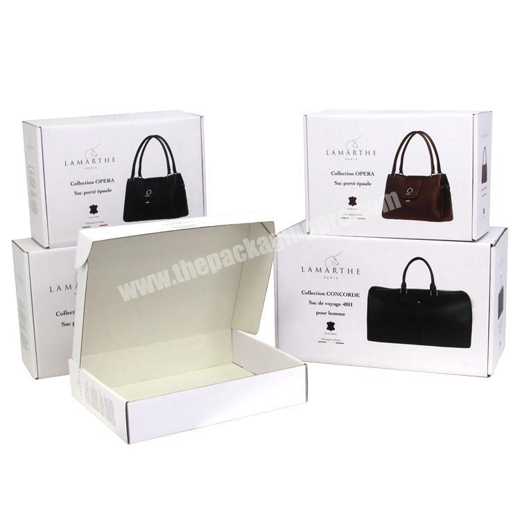 Custom logo printed luxury brand clutch wallet purse handbag packaging gift box