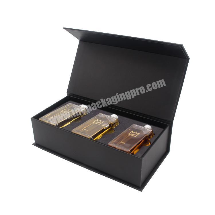Custom logo printing cardboard paper wisky wine boxes packing empty Luxury wine glass packaging boxes