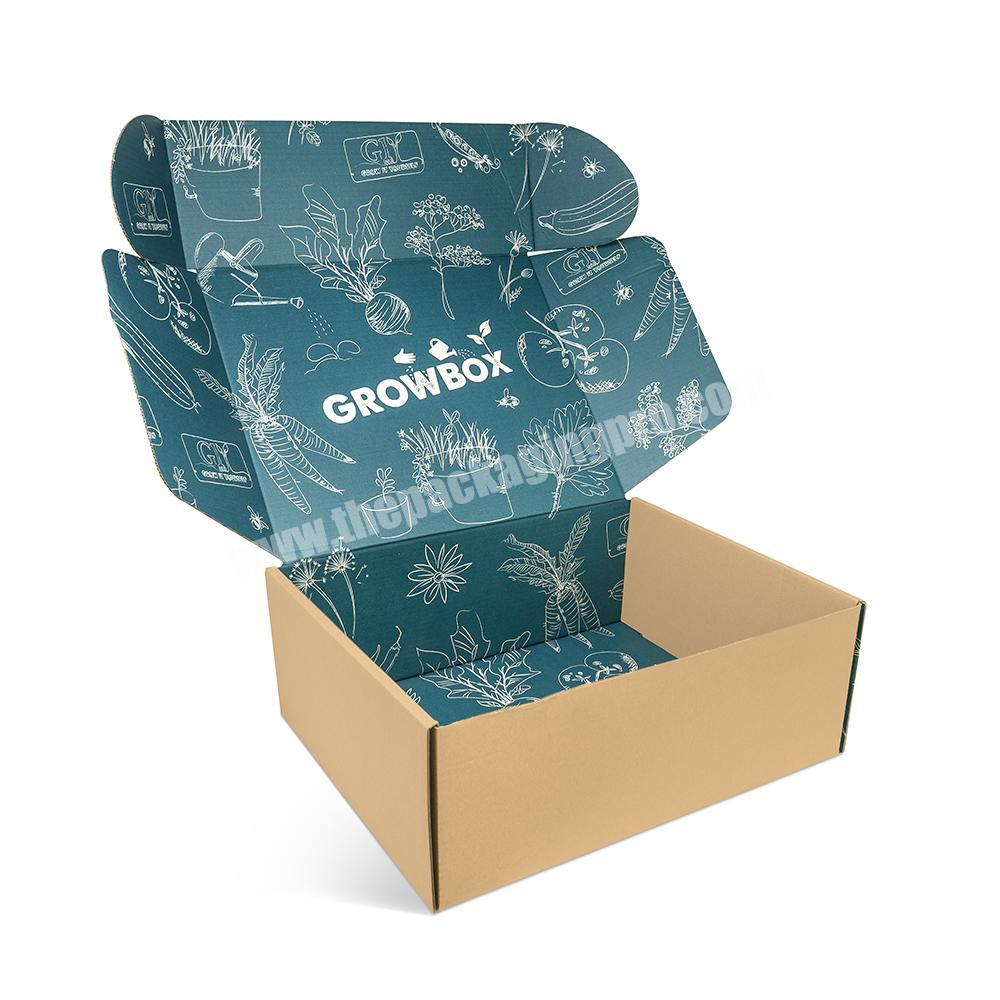 Custom logo printing paper ecommerce caixa embalagem personalizada