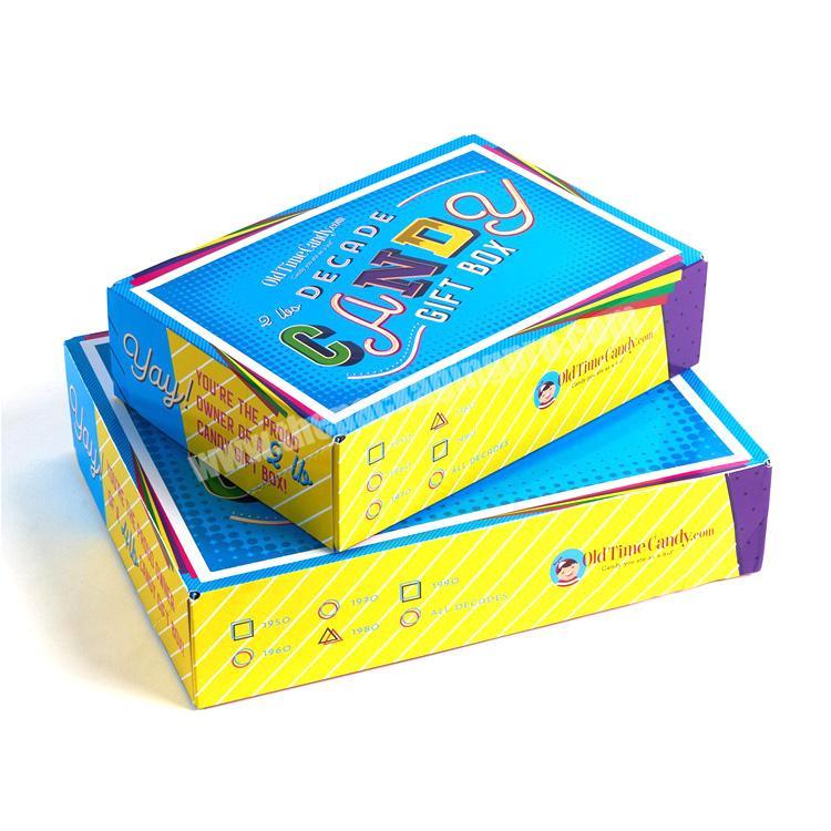 Custom logo printing paper eid mubarak sweets candy gift box design