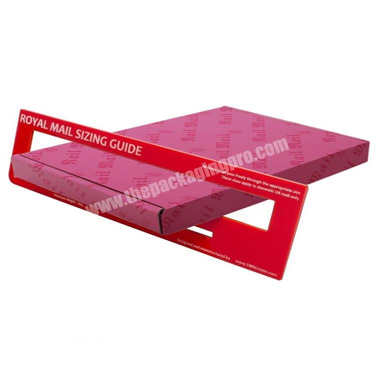 Custom logo printing paper parcel thin large royal letter letterbox cardboard mailing lettermail boxes