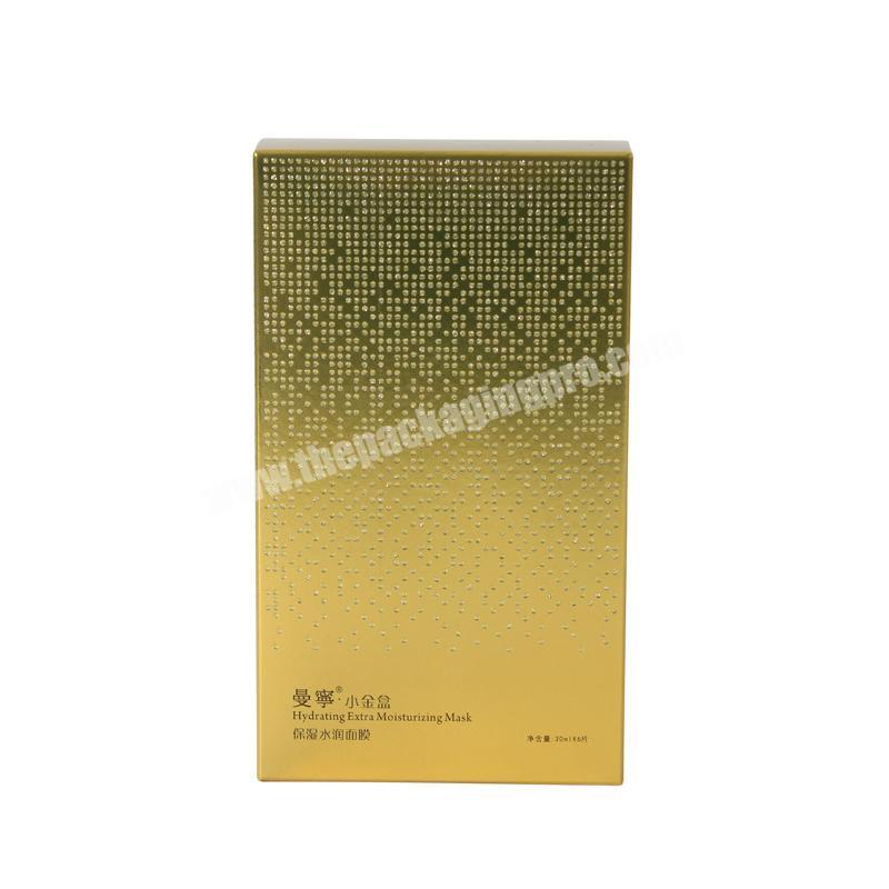 Custom logo printing straight tuck end paper cosmetic box for packaging