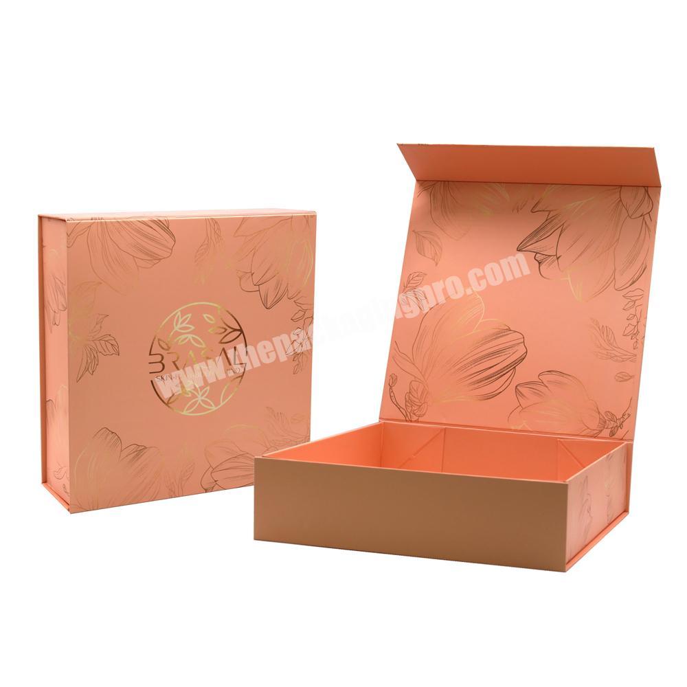 Custom logo printing wholesale paper large rigid box packaging luxury magnetic gift box