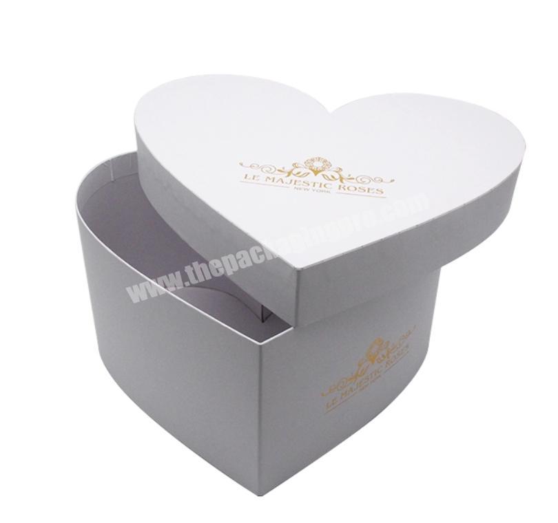 Custom logo valentine and birthday luxury heart shaped cardboard gift boxes for chocolate candy packing