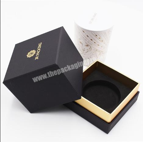 Custom luxury Black Cardboard gift box wholesale clothes Shirt packaging Lid and base box for Dress Scarf