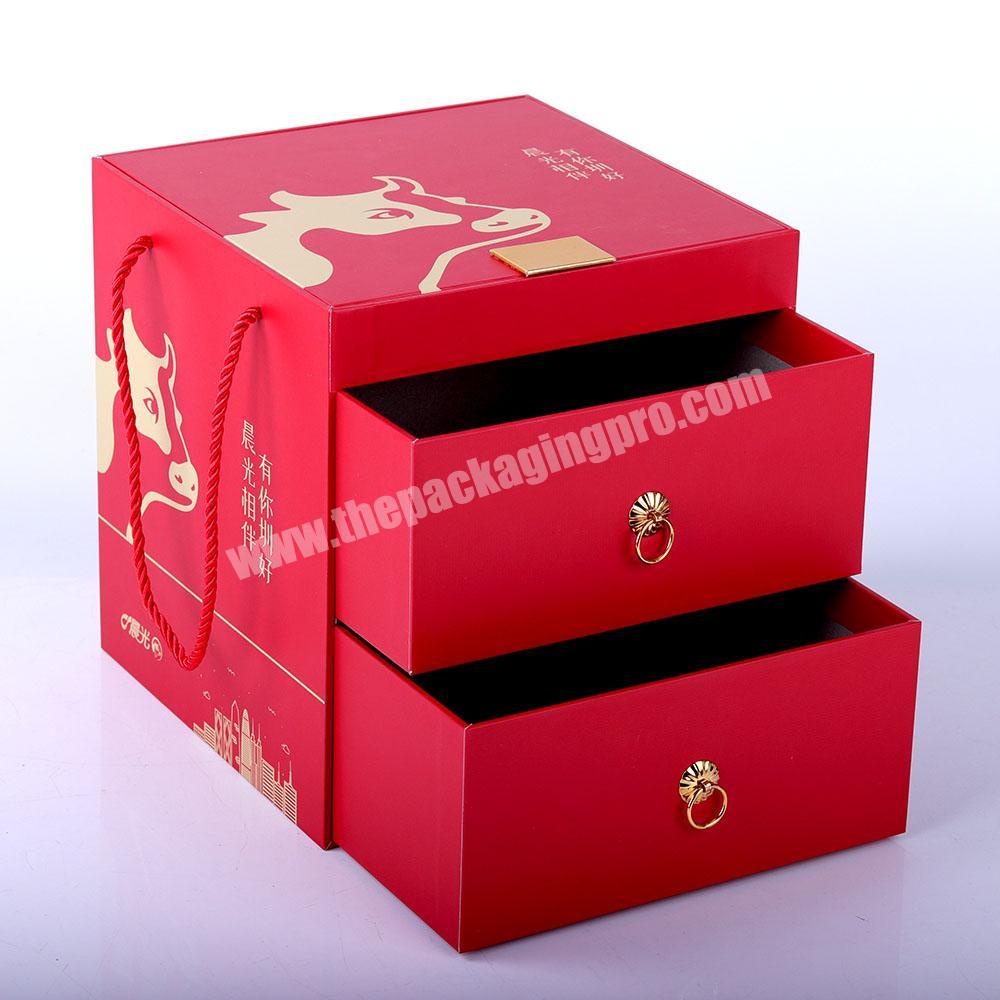 Wholesale Luxury Moon Cake Gift creative mooncake box custom design mooncake  box From m.
