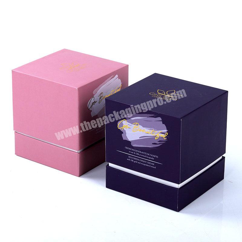 Custom luxury empty oil perfume bottle packing boxes gift wrap paper gift box with cardboard insert