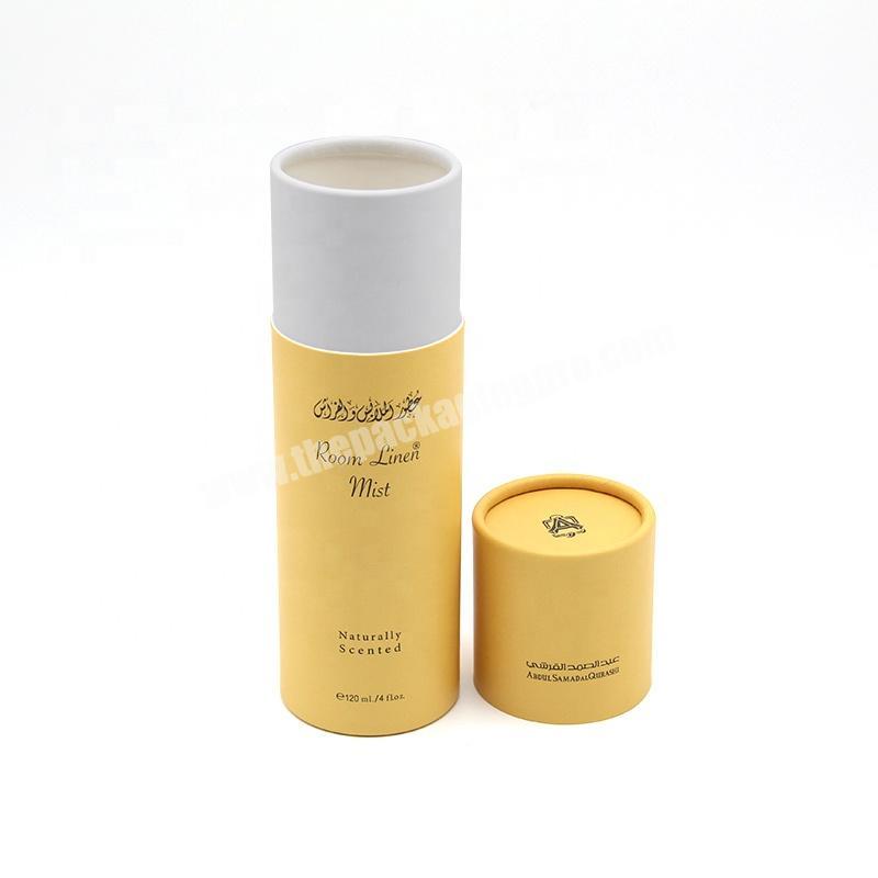 Custom made Round Cylinder Paper Cardboard Packaging Tube Box for perfume