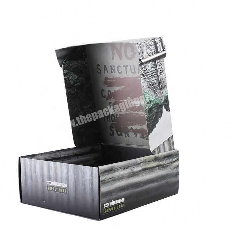 Custom printed coated paper folding packaging box with special design