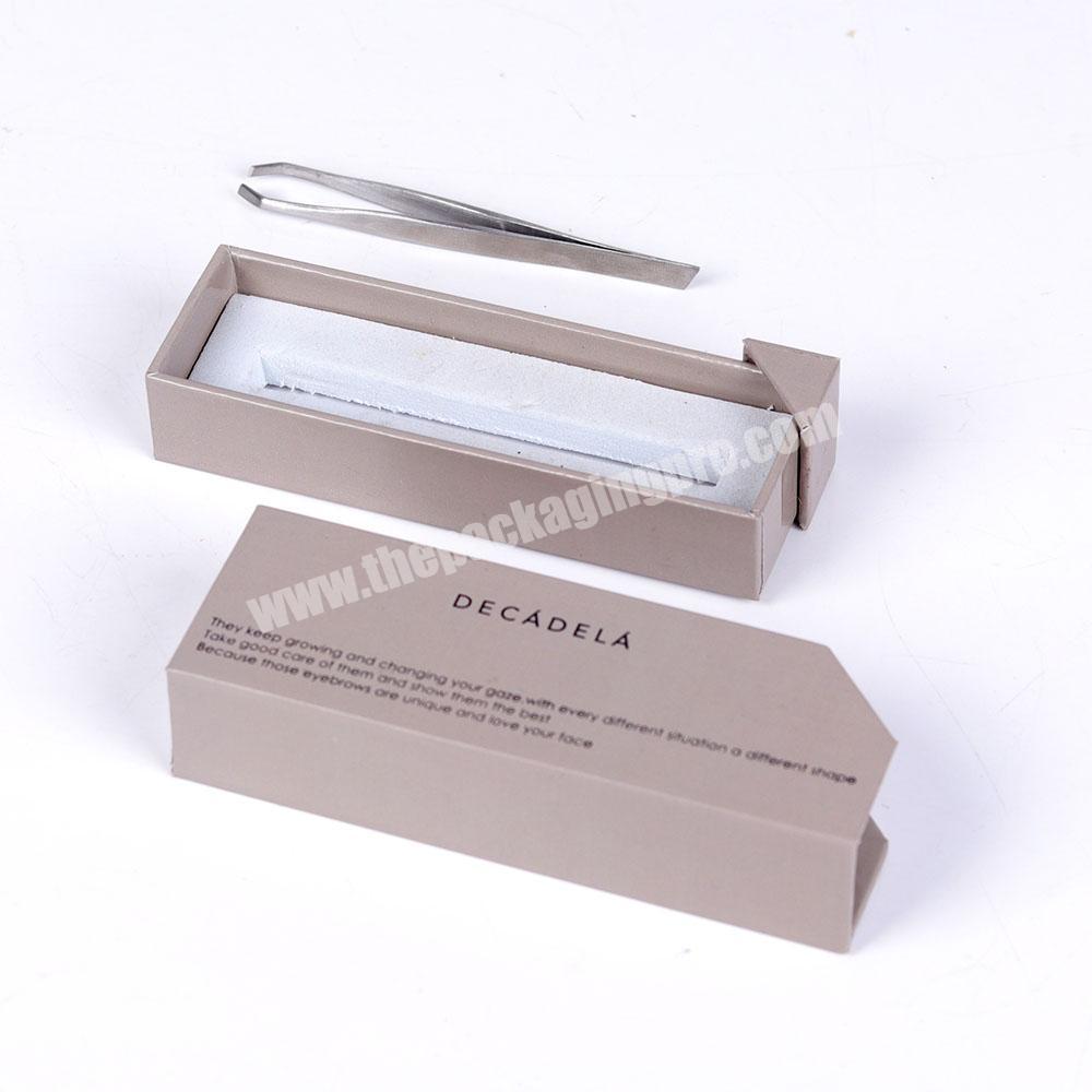 Custom new design tweezer and glue holder paper packaging box for  grocery store