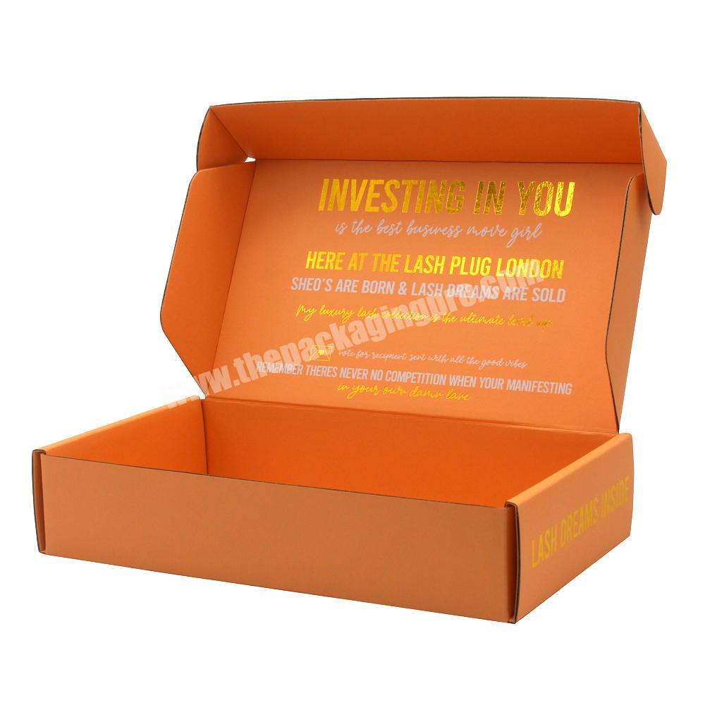 Custom printed  empty lash paper packaging boxes for lashes