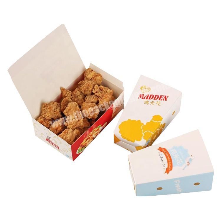 Custom printed fried chicken boxes with logo