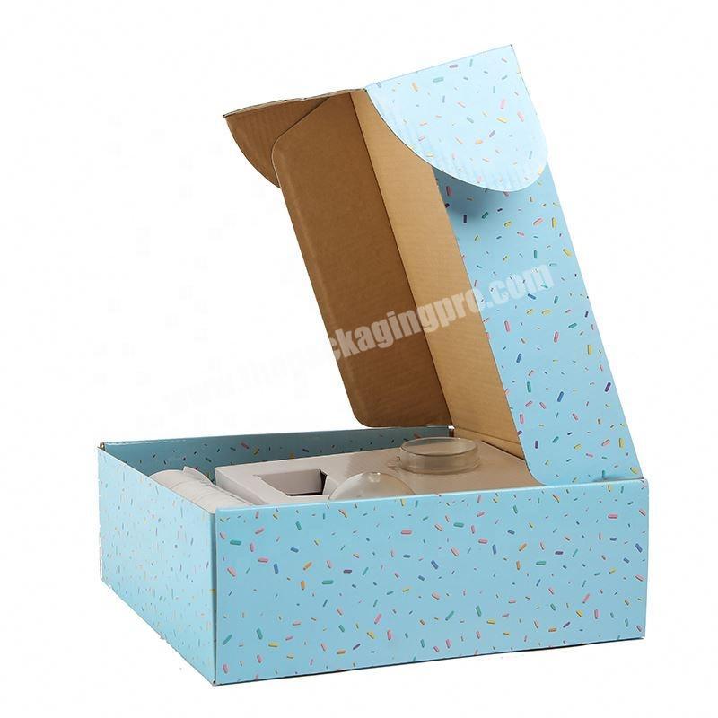 High quality custom gold laser white card packaging box for pure dew
