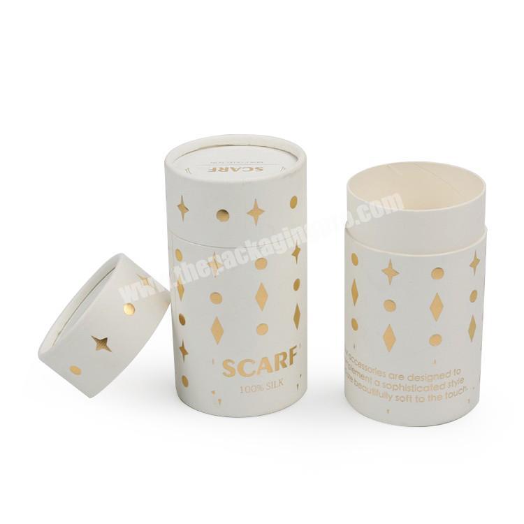 Custom printed luxury candle paper tube kraft round paper box wholesale round cardboard boxes