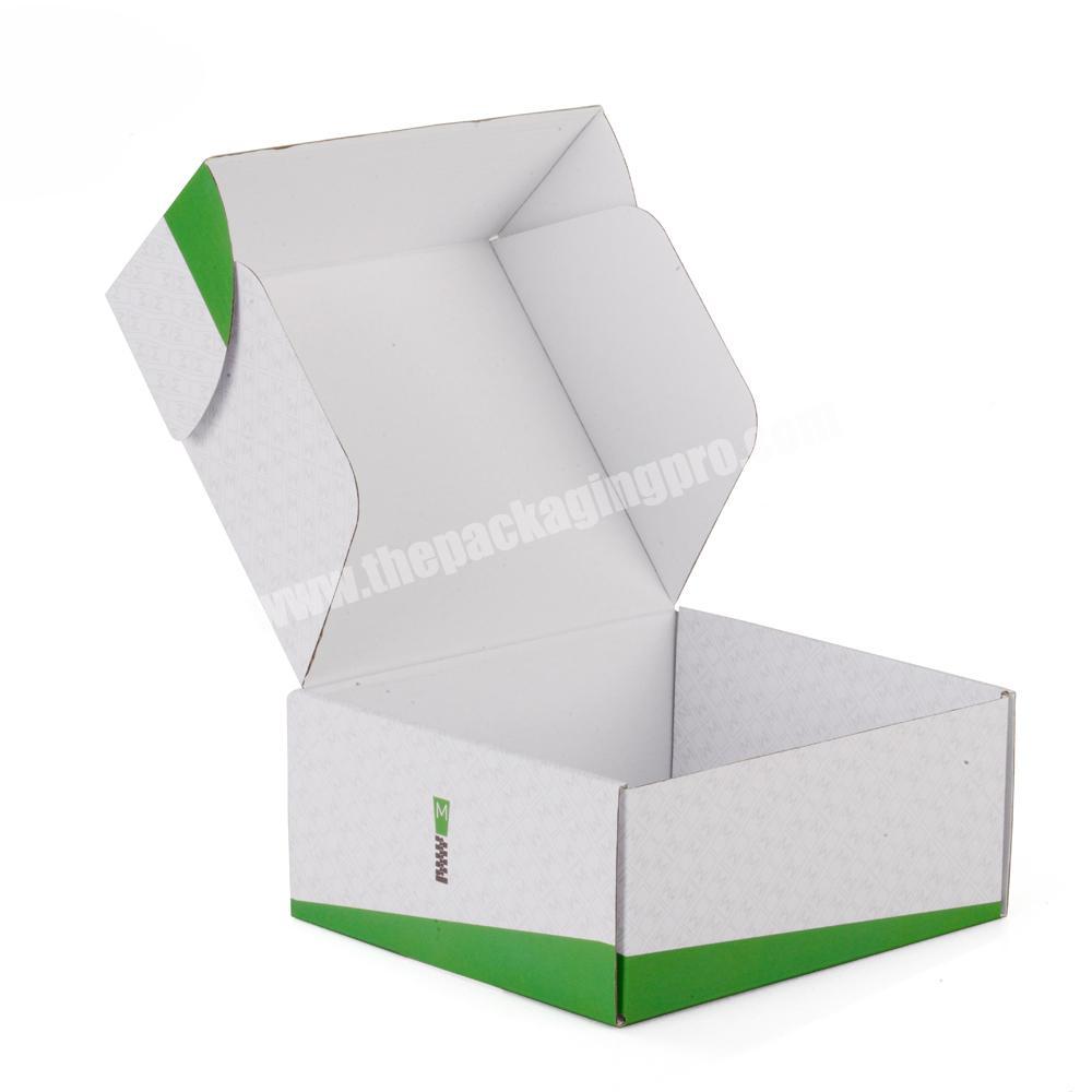 Custom printed white paper corrugated cardboard shipping packing box to buy sweet