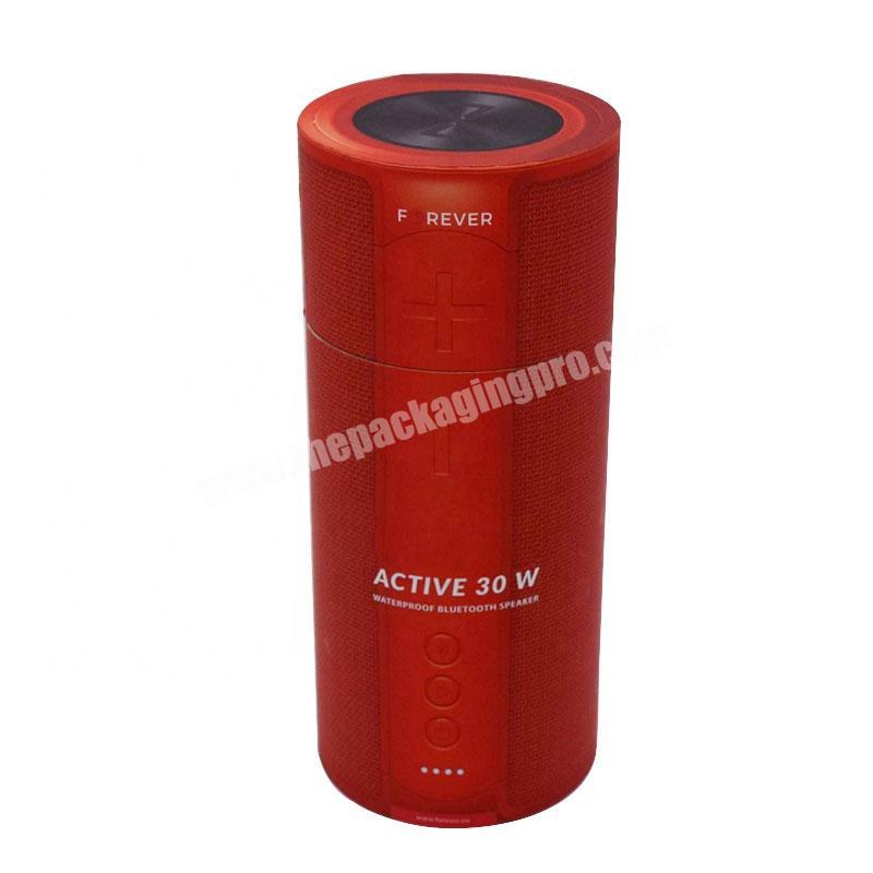 Custom printing cylinder packaging box bluetooth speaker sound paper tube