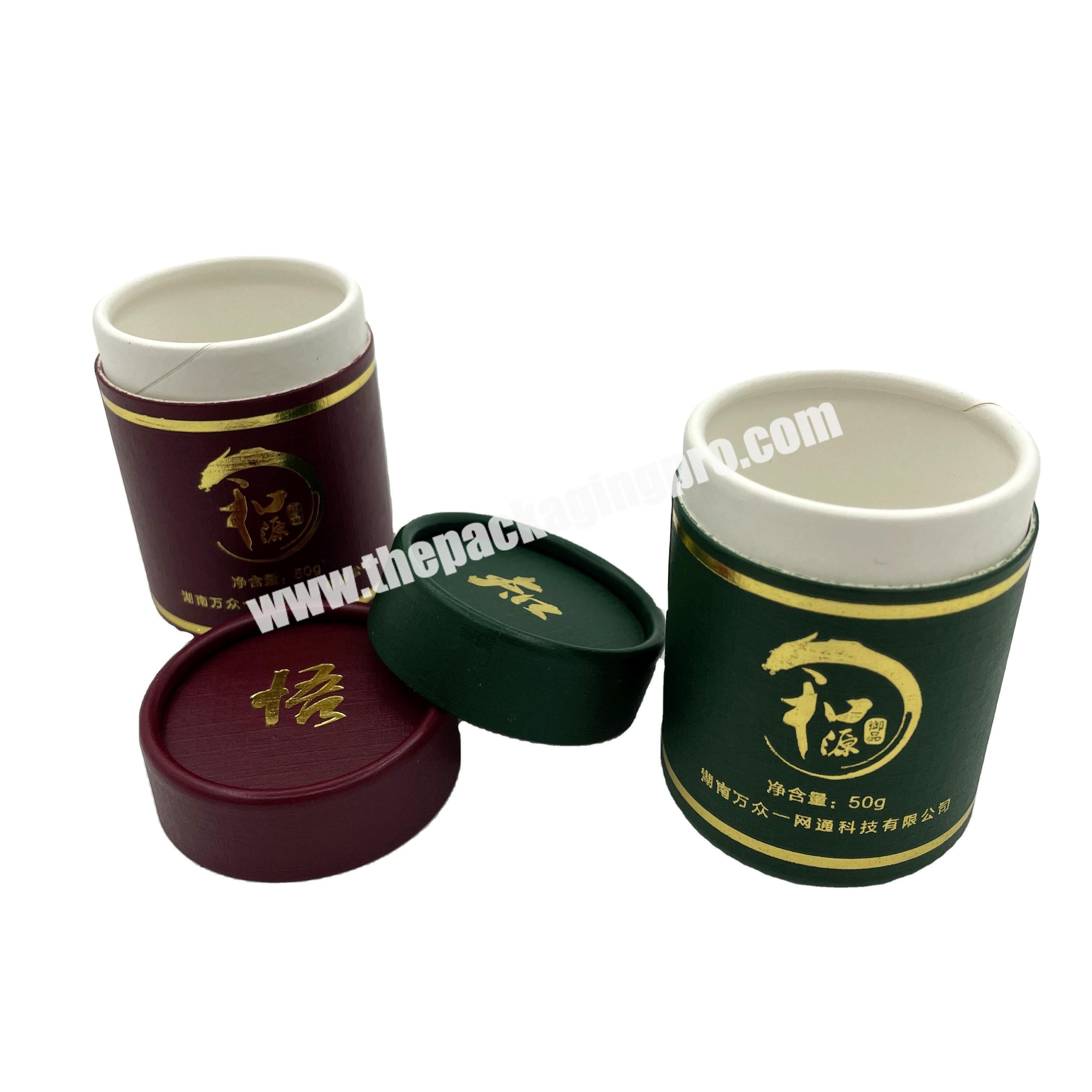 Famous tea brand Custom Luxury 100% food grade paper tea bag packaging gift box small paper tube
