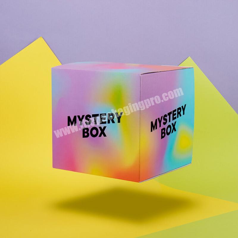 Custom printing empty mystery box just packaging mystry box