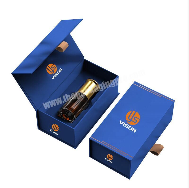 Custom printing oud essential oil attar parfum bottle packaging gift box luxury fragrance perfume packaging box