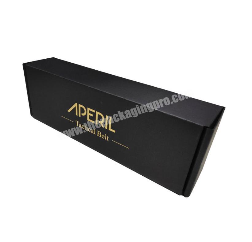Custom product design black paper packing boxes custom logo fashion gift box