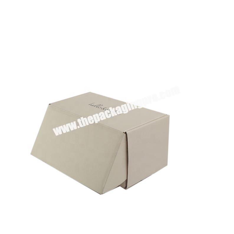 Eco-friendly corrugated pure shipping box with custom logo