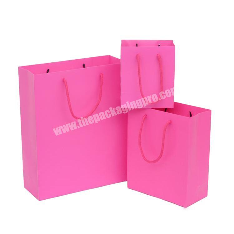Customised brand wholesale garment paper packaging bag