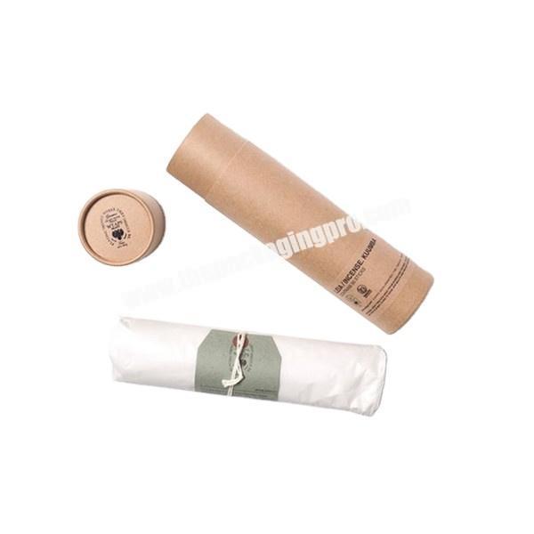 Eco Friendly High Quality Popular cylinder packaging box paper tube for t shirt paper tube packaging clothes paper tube