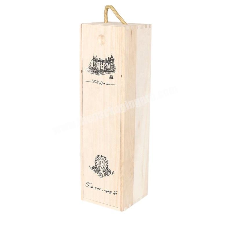Customize Unique Design custom Logo Luxury wood Packaging Wine Gift Box