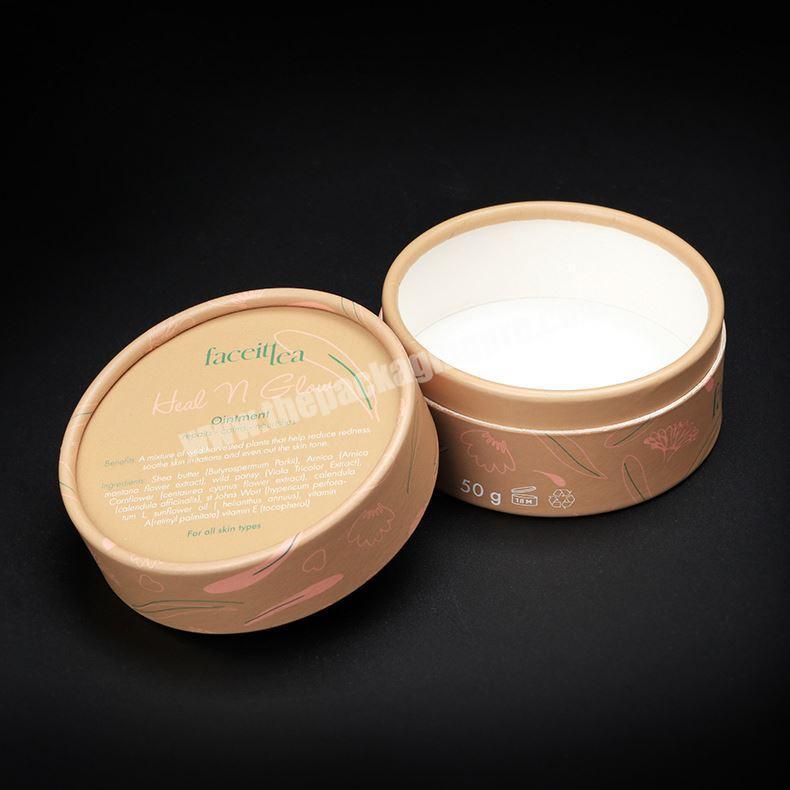 Customized Biodegradable Custom Kraft Paper Tube Cosmetic Packaging Eco Friendly