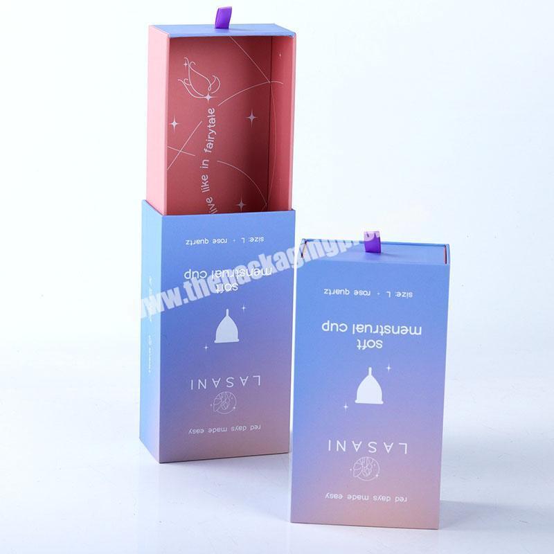 Blue Drawer Box Packaging Box for Perfume Jewelry Cosmetic Custom gift box