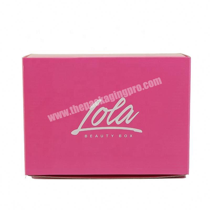 Custom logo green printed unique glossy corrugated cardboard mailer shipping box packaging for clothes