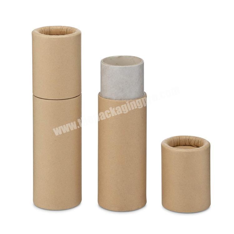 Customized Kraft cardboard environmental protection lipstick tube recycling paper packaging lip balm tube