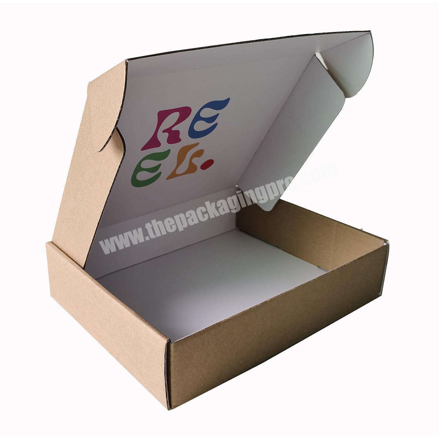 Customized Logo Packaging Box Mail Recycled Corrugated Mailing Mailer Boxes Fashion Accessories Shipping