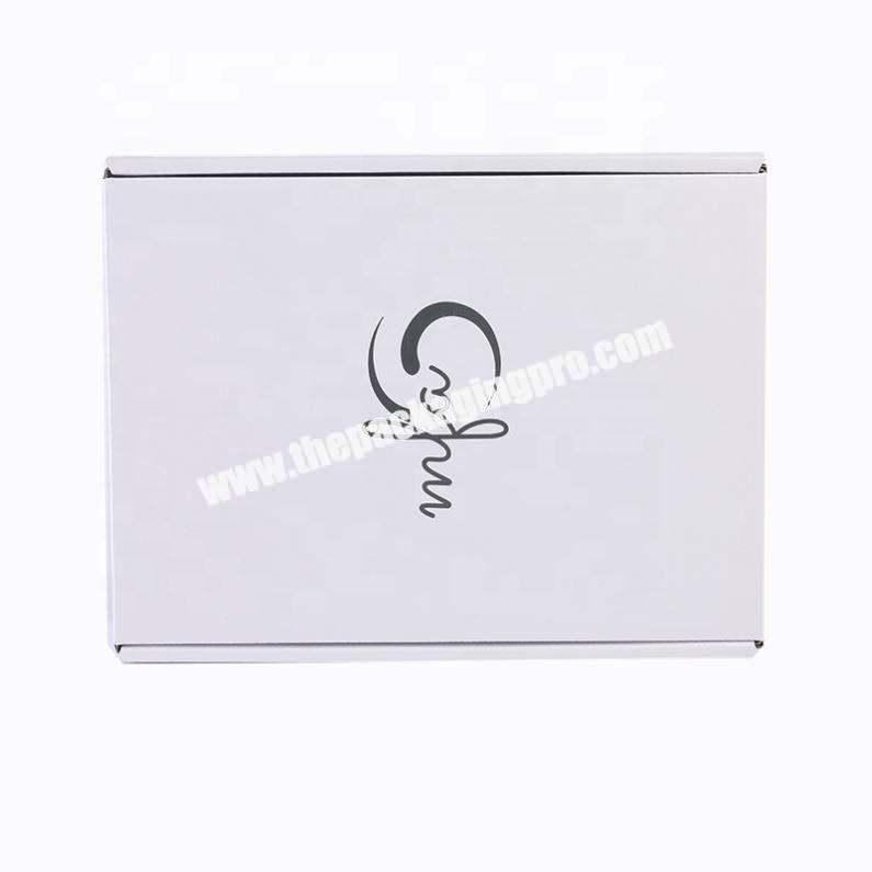 recyclable corrugated shipping double side print packaging box with custom logo