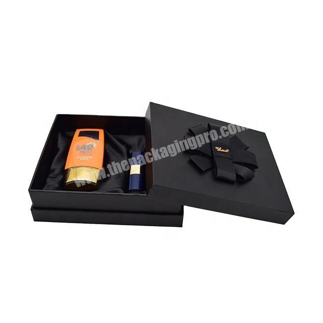 Customized Luxury Black Perfume Packaging Box For Perfume