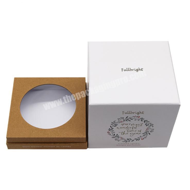 Customized Luxury Candle Box With Die Cut Insert Packaging Cardboard Gifts Candle Box