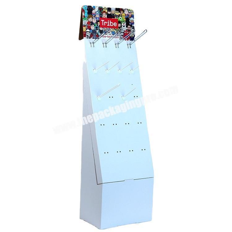Customized Paper Display Rack OEM Accessories Card Display Stand Cosmetics Retail stand display rack hook